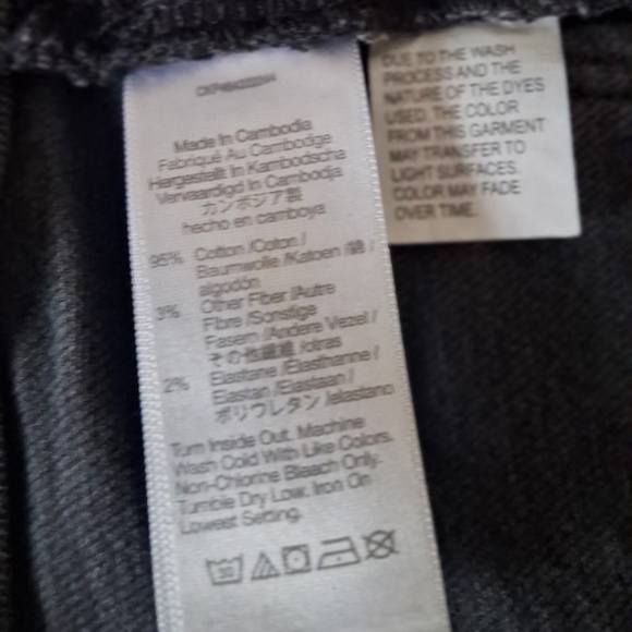 High Rise Madewell Cali Demi-Boot Jeans Black Sz 25 Raw Hem Crop Flare Denim - Picture 12 of 14